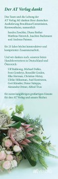 Der AT Verlag dankt der Brockhaus/Commission, Kornwestheim