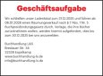 Geschäftsaufgabe Buchhandlung L&S, 32339 Espelkamp