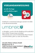 Versandanweisung LiteraDur Bücher & Noten GmbH, 76307 Karlsbad-Langensteinbach (VN 34905) über Umbreit