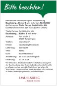 Umfirmierung der Buchhandlung Dauelsberg… Bücher & viel mehr, 27239 Twistringen (VN 35160) zu Thalia Partner
