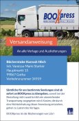 Versandanweisung Bücherstube Hannah Höch, 99867 Gotha (VN 34919) über Libri