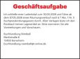 Geschäftsaufgabe Buchhandlung Römbell, 73450 Neresheim 