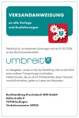 Versandanweisung Buchhandlung Provinzbuch WIS GmbH, 73728 Esslingen (VN 34923) über Umbreit