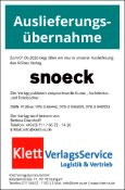 Auslieferungsübernahme snoeck Verlag durch die Klett VerlagsService GmbH