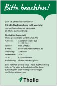 Thalia Übernahme Klinski. Buchhandlung Braunsfeld, 50933 Köln (VN 35147)