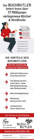Der BUCHBUTLER liefert Ihnen über 17 Millionen verlagsneue Bücher & NonBooks