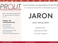 Auslieferungsübernahme Jaron Verlag, Berlin (VN 12822) durch PROLIT