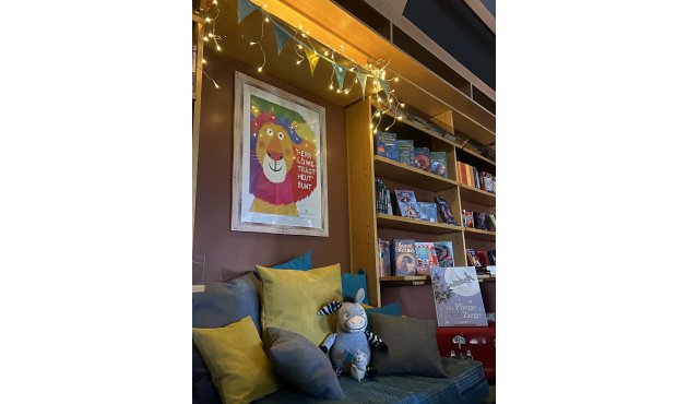 Kinderbuchecke in der Buchhandlung Danko