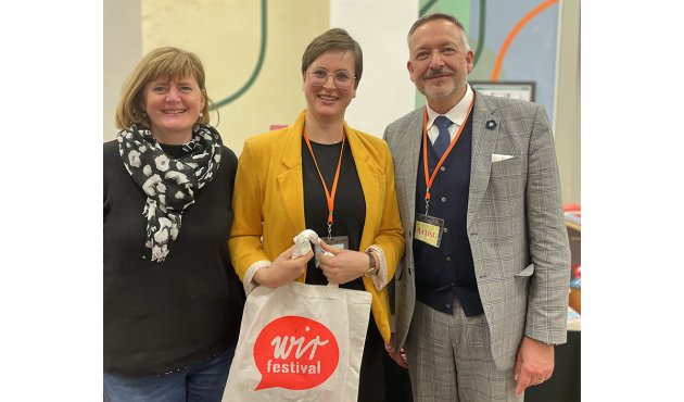 Heike Haupt, Theresa Donner und Peter Kraus vom Cleff