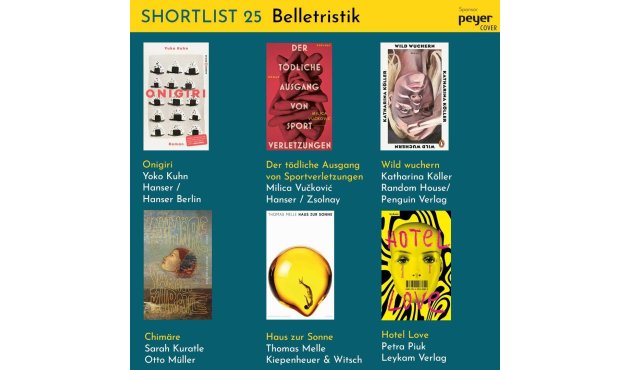Cover der Shortlist Belletristik
