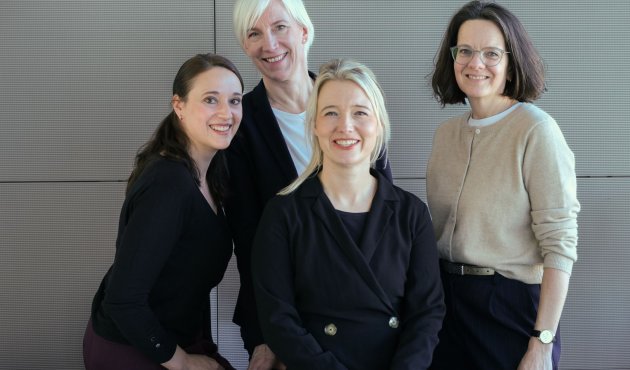 Das neue Führungsteam bei Heyne: Nora Haller (Verlagsleitung Belletristik), Anke Göbel (Verlegerin), Daniela Völker (PR-Leitung) und Sabine Niemeier (Verlagsleitung Sachbuch).