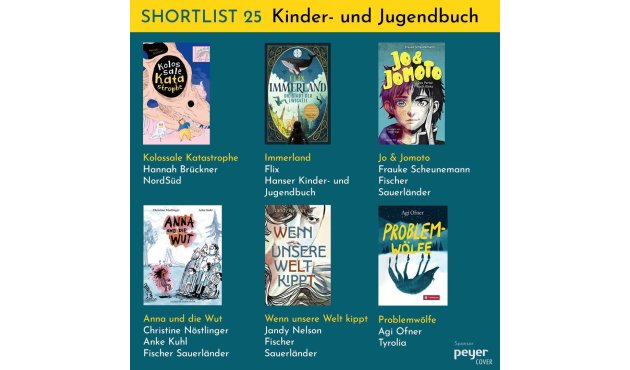Cover der Shortlist Kinder- und Jugendbuch des Buchcover Awards 2025