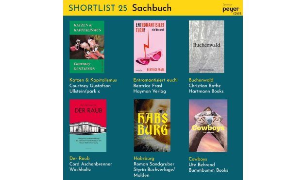 Cover der Shortlist Sachbuch des Buchcover Awards 2025