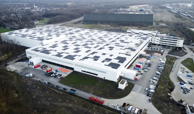 Der Omni-Channel-Hub von Thalia im westfälischen Marl aus der Vogelperspektive