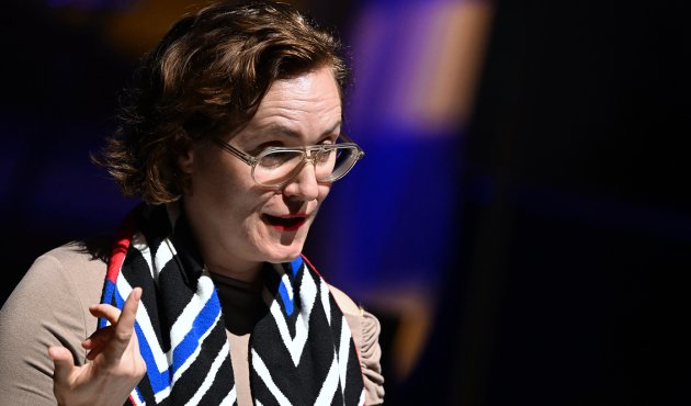 Die Schriftstellerin Barbi Marković bei ihrer Laudatio