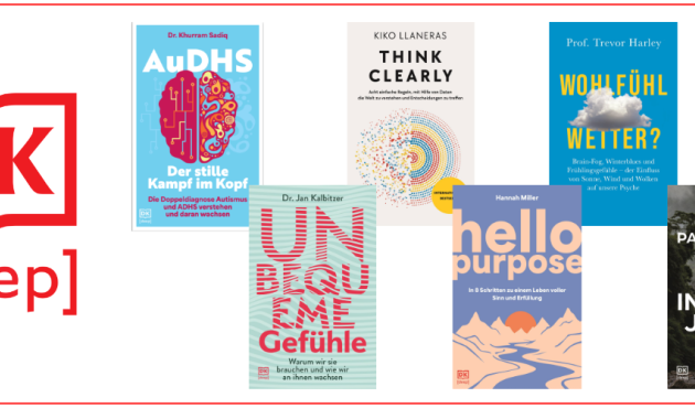 Logo von DK deep und Cover der ersten sechs Titel