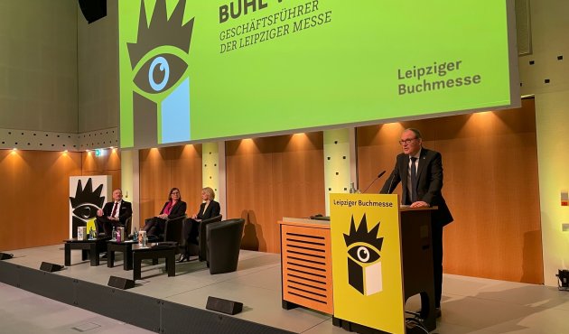 Messe-Geschäftsführer Martin Buhl-Wagner bei seiner Begrüßung