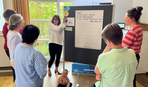 Workshopsituation mit Stephanie Lange