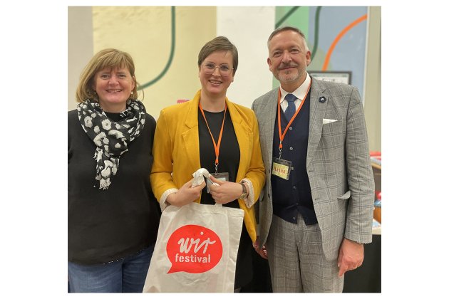Heike Haupt, Theresa Donner und Peter Kraus vom Cleff