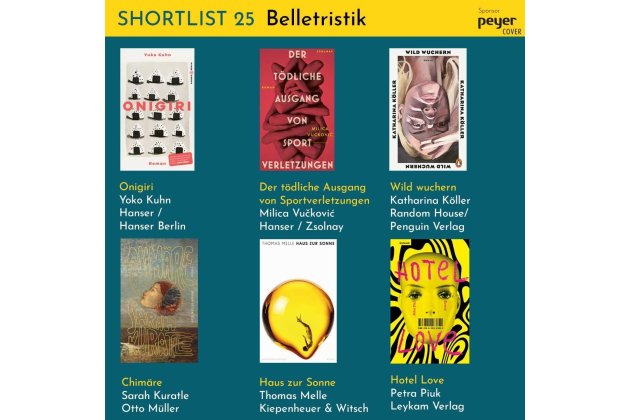 Cover der Shortlist Belletristik
