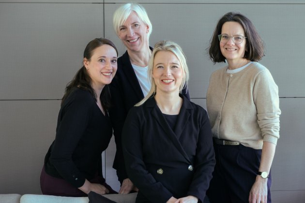 Das neue Führungsteam bei Heyne: Nora Haller (Verlagsleitung Belletristik), Anke Göbel (Verlegerin), Daniela Völker (PR-Leitung) und Sabine Niemeier (Verlagsleitung Sachbuch).