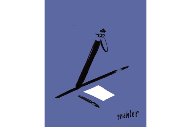 Gezeichnetes Selbstporträt von Nicolas Mahler