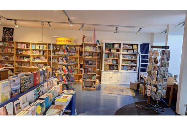 Blick ins Innere der Buchhandlung