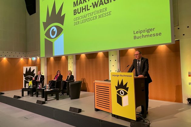Messe-Geschäftsführer Martin Buhl-Wagner bei seiner Begrüßung