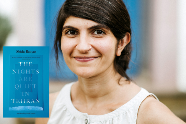 Autorin Shida Bazyar und Cover der englischsprachigen Ausgabe ihres Buches