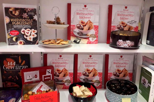 Blick aufs Plätzchen-Buffet