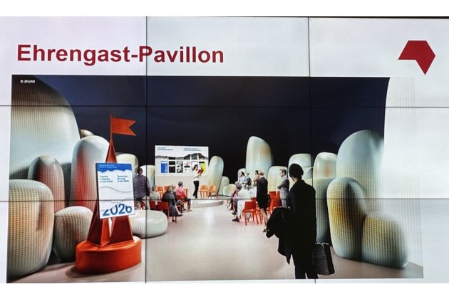 Modell des Pavillons