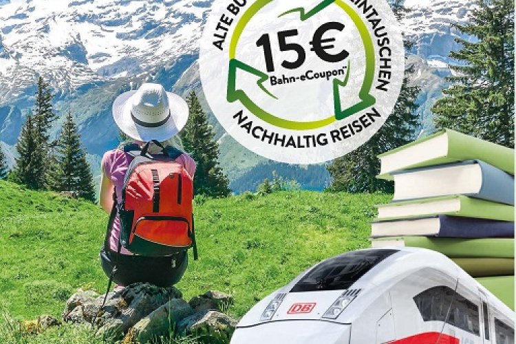 15 Euro für aussortierte Bücher: Sommer-Aktion von Hugendubel und Deutsche Bahn