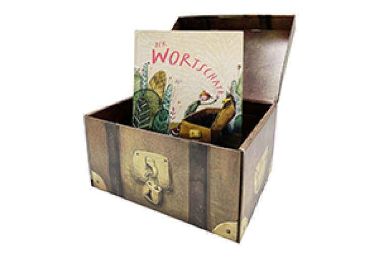 "Der Wortschatz": Deko-Aktion mit Schatzkisten