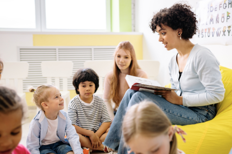 Vorlesesituation im Kindergarten