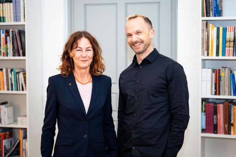 Straelener Übersetzerpreis 2025: die Preisträgerin Claudia Sinnig und Förderpreisträger Andreas Donat