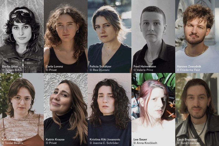 Galerie mit Porträts von zehn Shortlist-Autor:innen