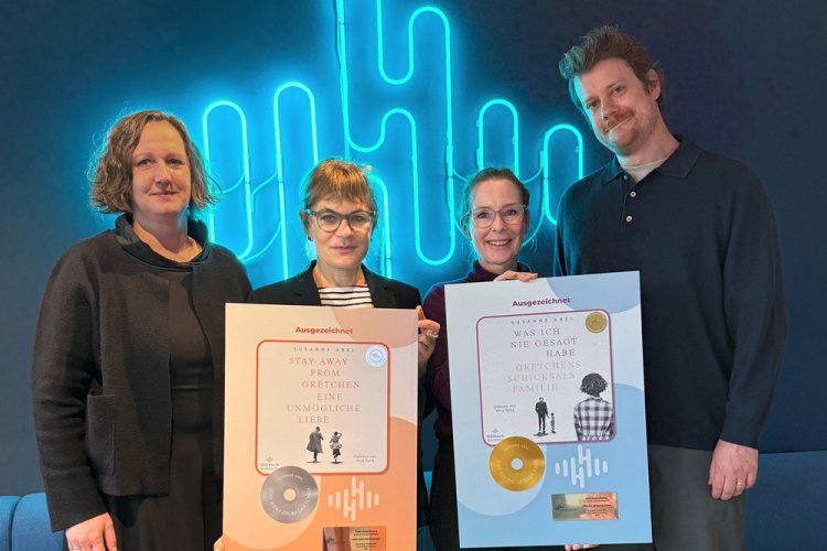 Gruppenbild mit Christin Dwertmann, Susanne Abel, Vera Teltz und Colin Hauer