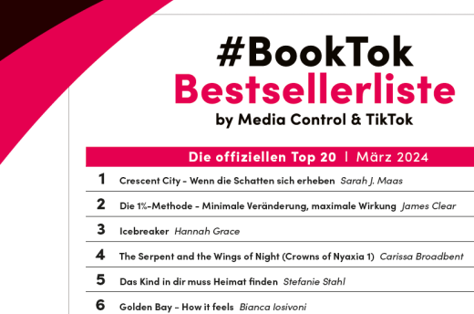 Die offizielle #BookTok-Bestsellerliste im März