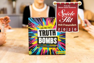 So sieht das Spiel Truth Bombs aus: Bild von der Verpackung
