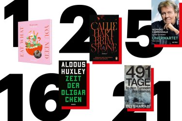 Collage mit fünf Covern von Neueinsteigern in den Charts