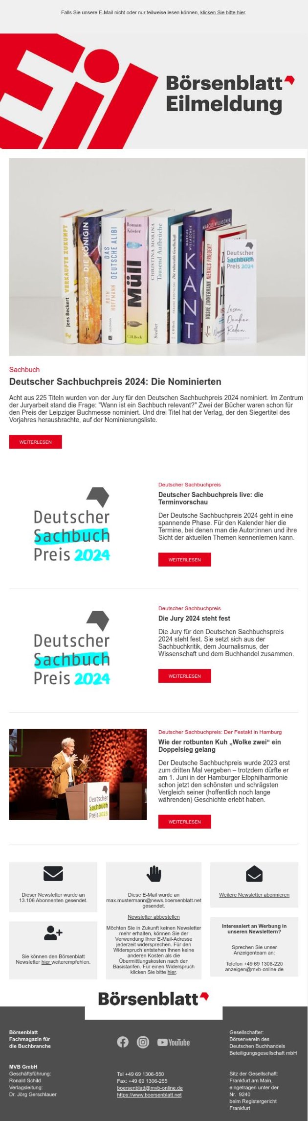 Börsenblatt-Eilmeldung vom 23. April 2024