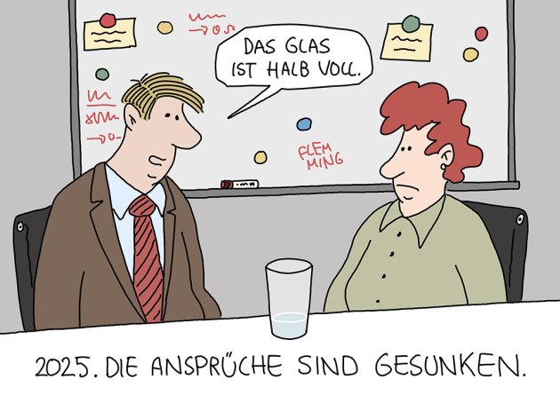 ein paar betrachtet ein zu einem drittel gefülltes glas