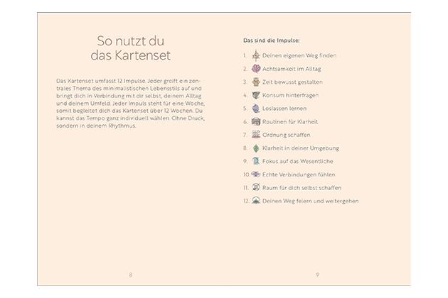 Minimalismus im Alltag-Set