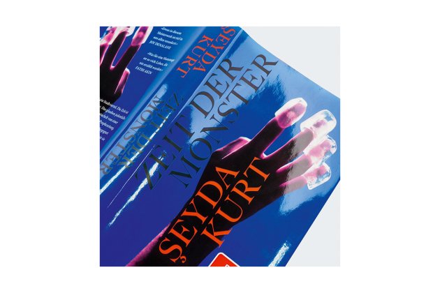 Foto mit einem Ausschnitt des Covers und Buchrückens von: Zeit der Monster.