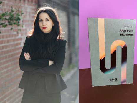 Collage: Nicole List und ihr Buch