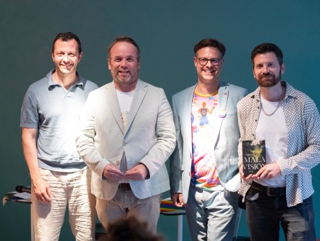 Sebastian Guggolz, Timon Gremmels, Thomas Koch und Armin Wühle.