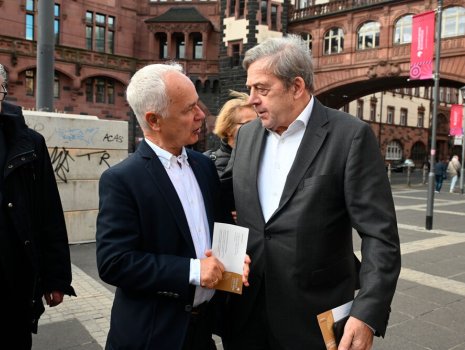 Heinrich Riethmüller und Siegmar Mosdorf