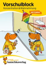 Cover: Vorschulblock ab 5 Jahre für Junge und Mädchen - Konzentration und Wahrnehmung