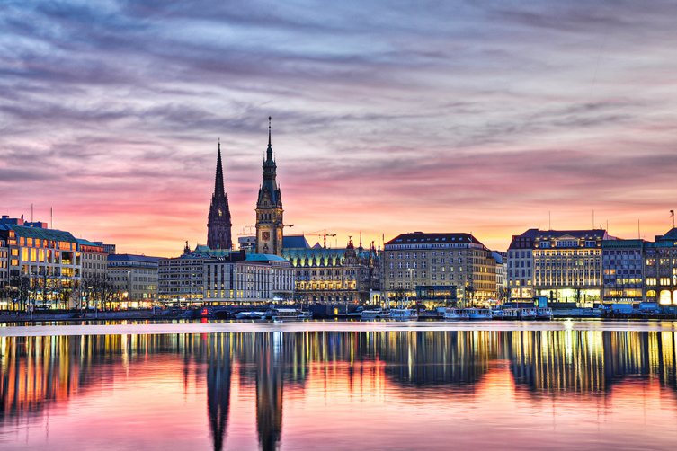 Hamburg im Abendlicht 