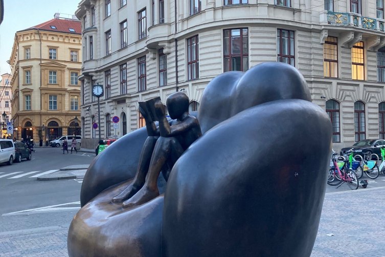 Skulptur in Prag, von Jaroslav Rona